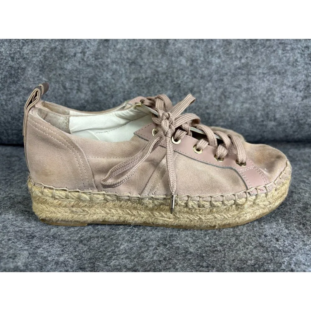Sam Edelman Carleigh Platform Shoes Women’s 7.5 Suede Pink Leather‎